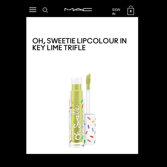 new MAC ★ Oh Sweetie Lip Topper Sheer Gloss ★ Key Lime ★ Green Metallic Lippy ★ - Picture 2 of 16